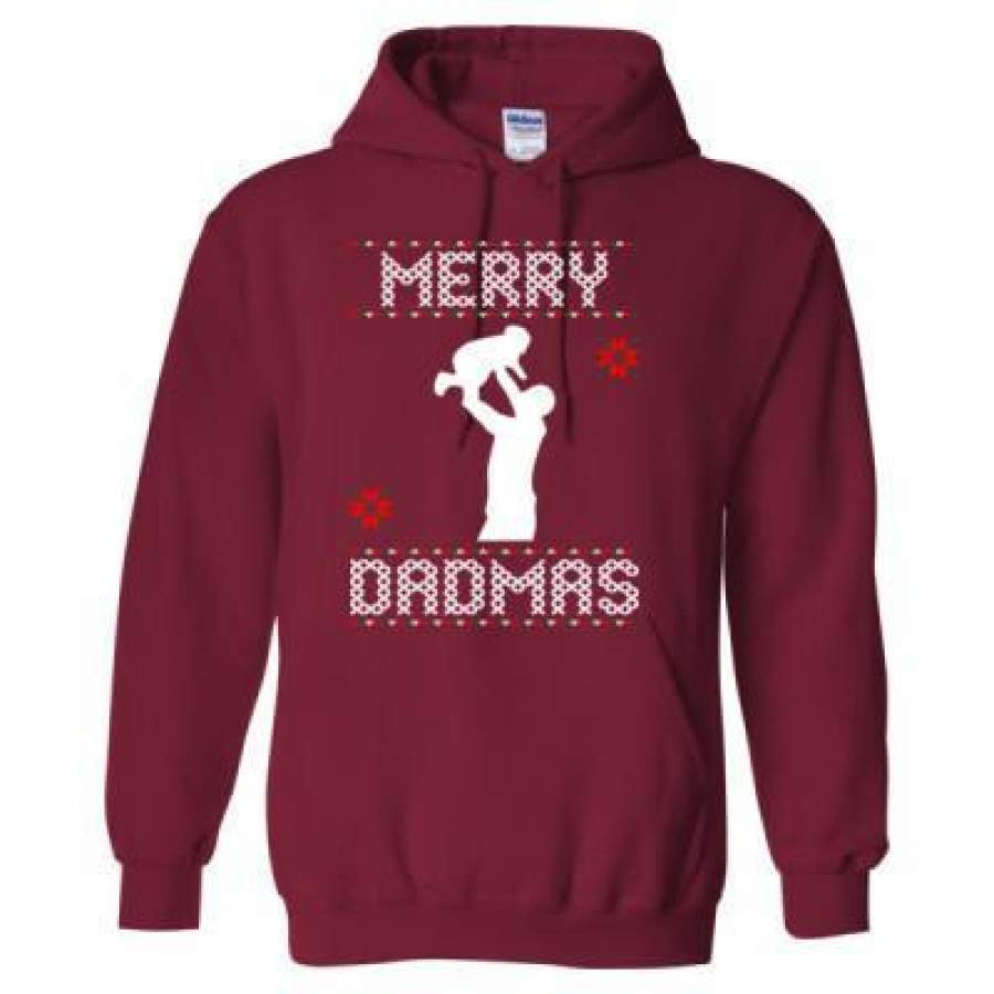 AGR Merry Dadmas Ugly Christmas Sweater – Heavy Blend™ Hooded Sweatshirt