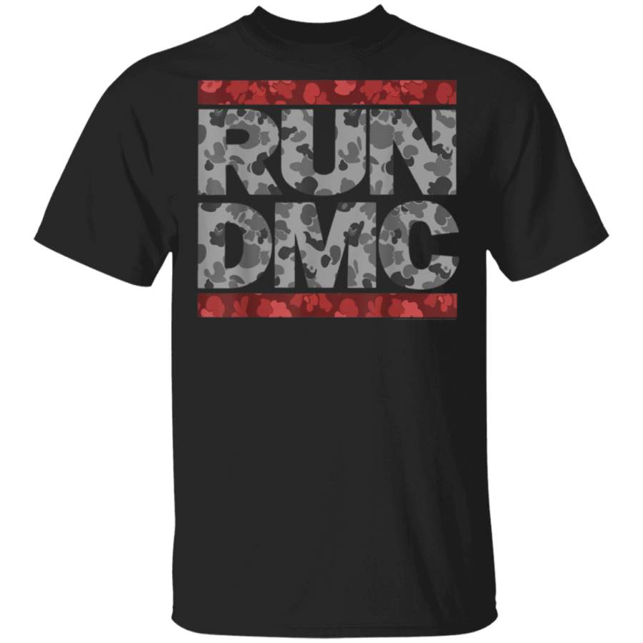 Run DMC Official Red Camo Logo TShirt