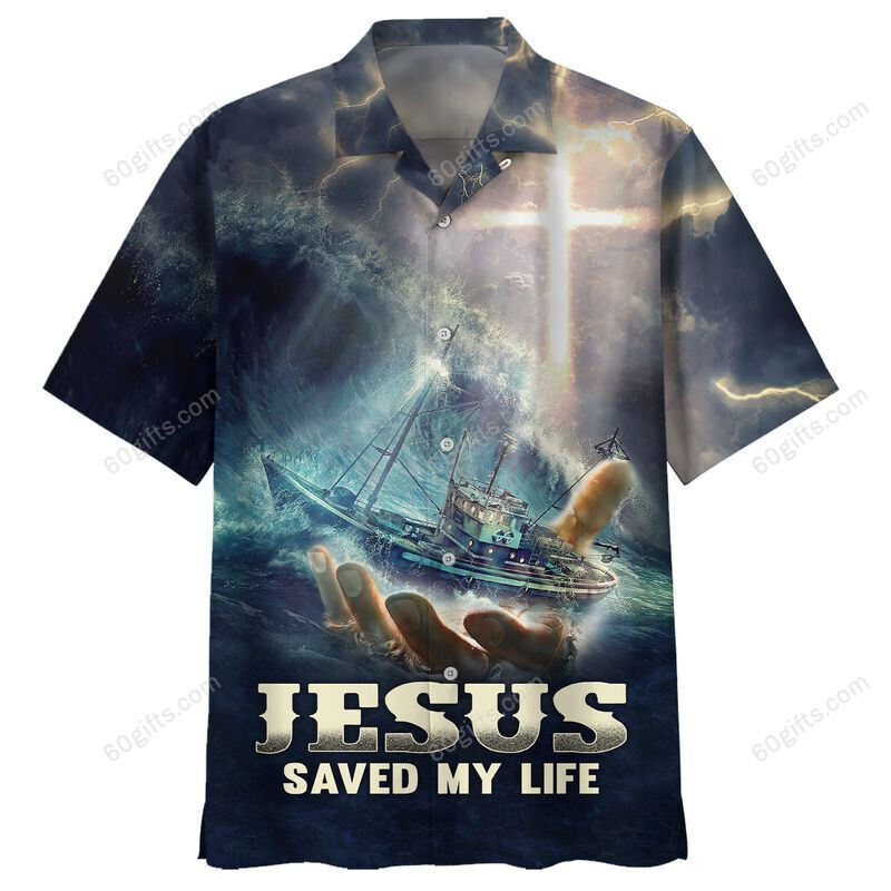 3D Jesus Hawaiian Shirt, Hoodie, Zip Hoodie, Hoodie Dress, Sweatshirt Jesus Saved My Life Christian All Over Print