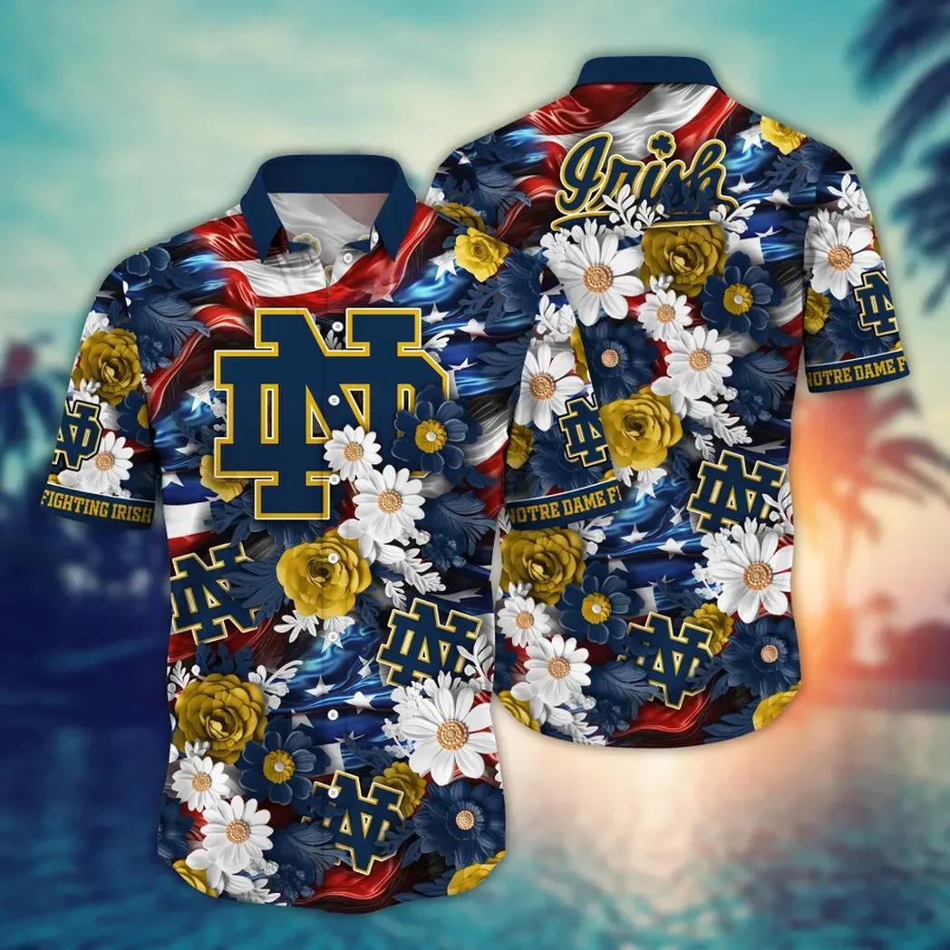 Notre Dame Fighting Irish Ncaa Aloha Hawaiian Shirt 1, Ncaa Hawaiian Shirt