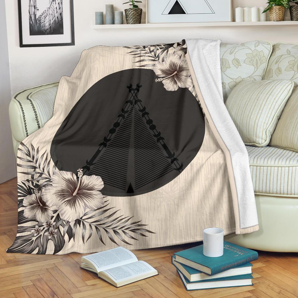 (Sivage) Wallis and Futuna Blanket – The Beige Hibiscus A7