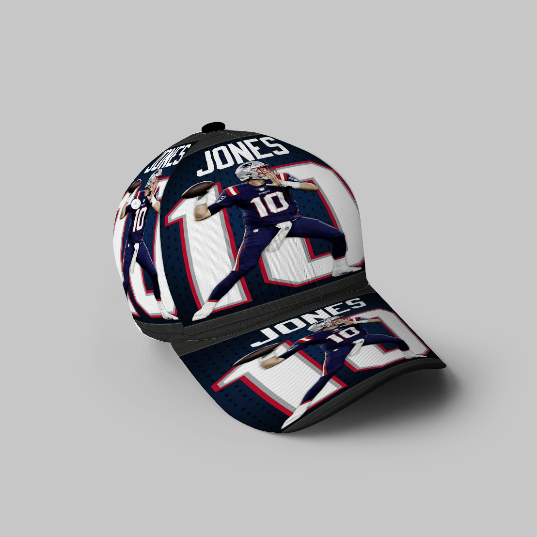 New England Patriots Mac Jones3 3D Printing Baseball Cap Classic Hat