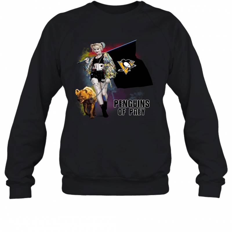 Harley Quinn flag Pittsburgh Penguins Of Prey Sweatshirt