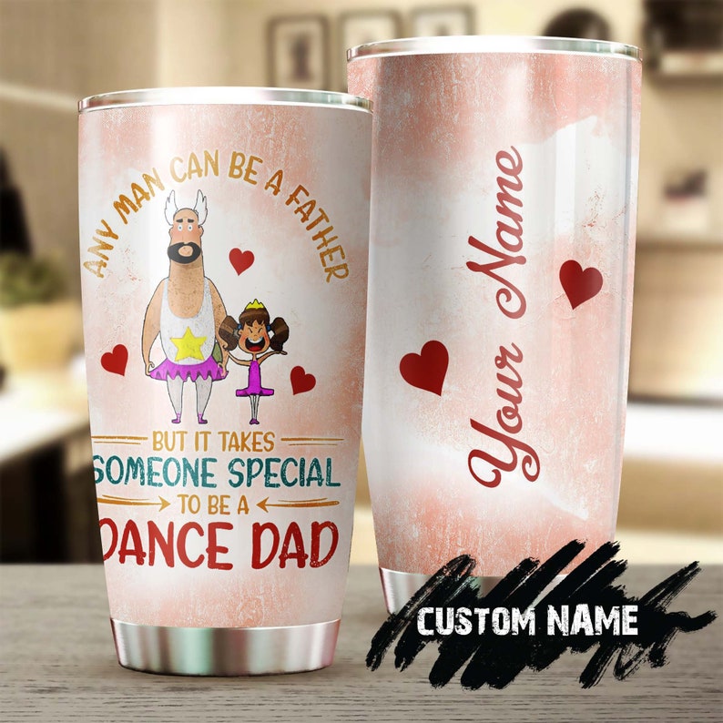 Daddy And Daughter Dance Partners Personalized Tumbler-Birthday Gift Christmas Gift Father’S Day Gift For Father Dad From Daughter