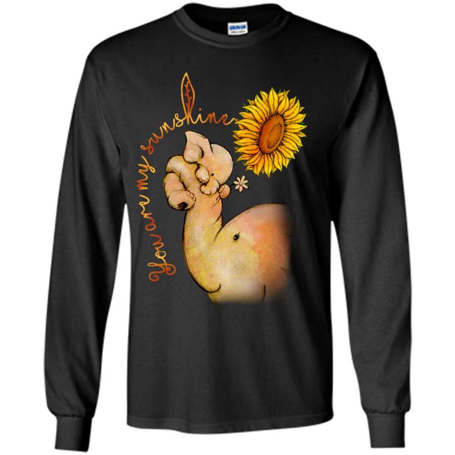 You Are My Sunshine Sunflower Elephant Design, MOther’s Day – Gildan Long Sleeve Shirt