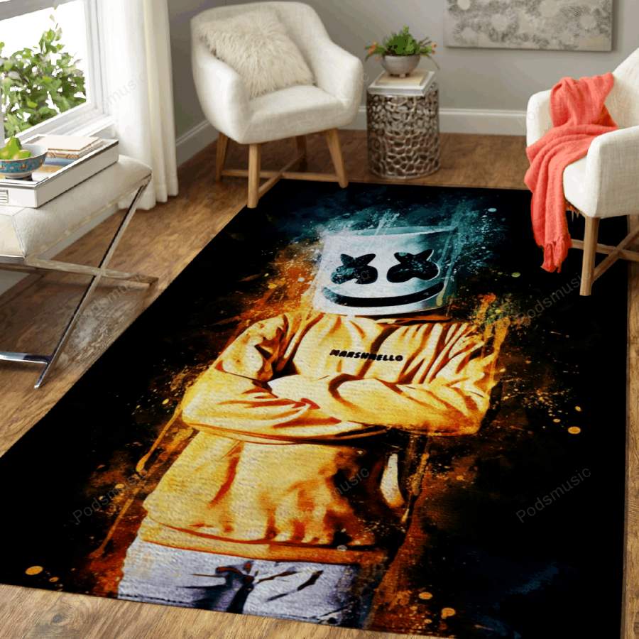 marshmellow – Music World Art For Fans Area Rug Living Room Carpet Floor Decor