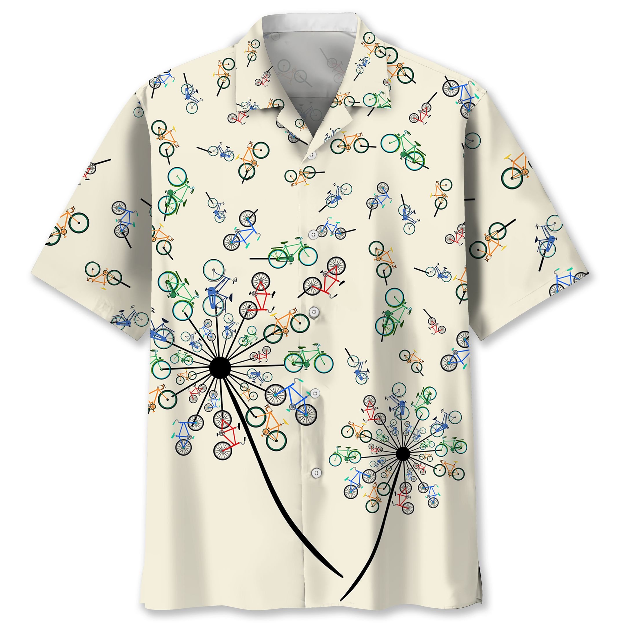 Cycling Dandelion Hawaiian Shirt Ha27365