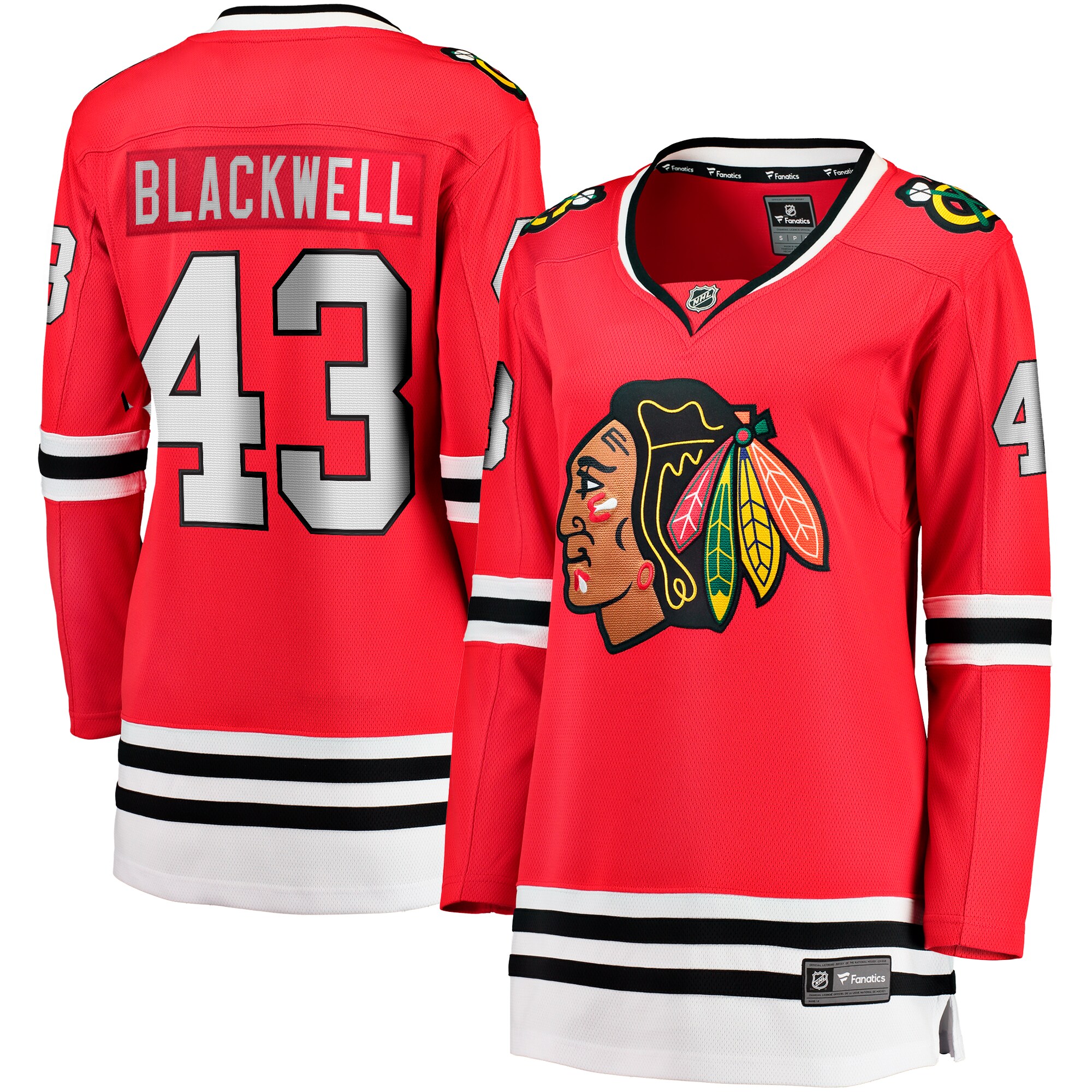 Colin Blackwell Chicago Blackhawks Branded Women's Home Breakaway Player Jersey – Red