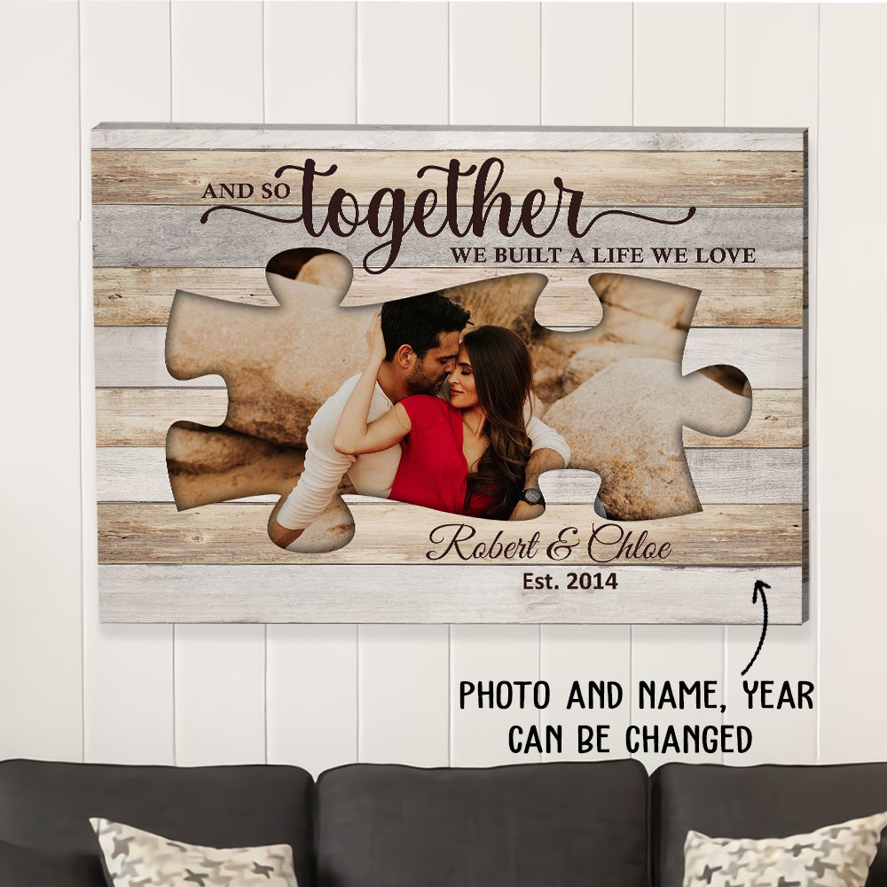 Together We Built 2 – Personalized Custom Photo Canvas