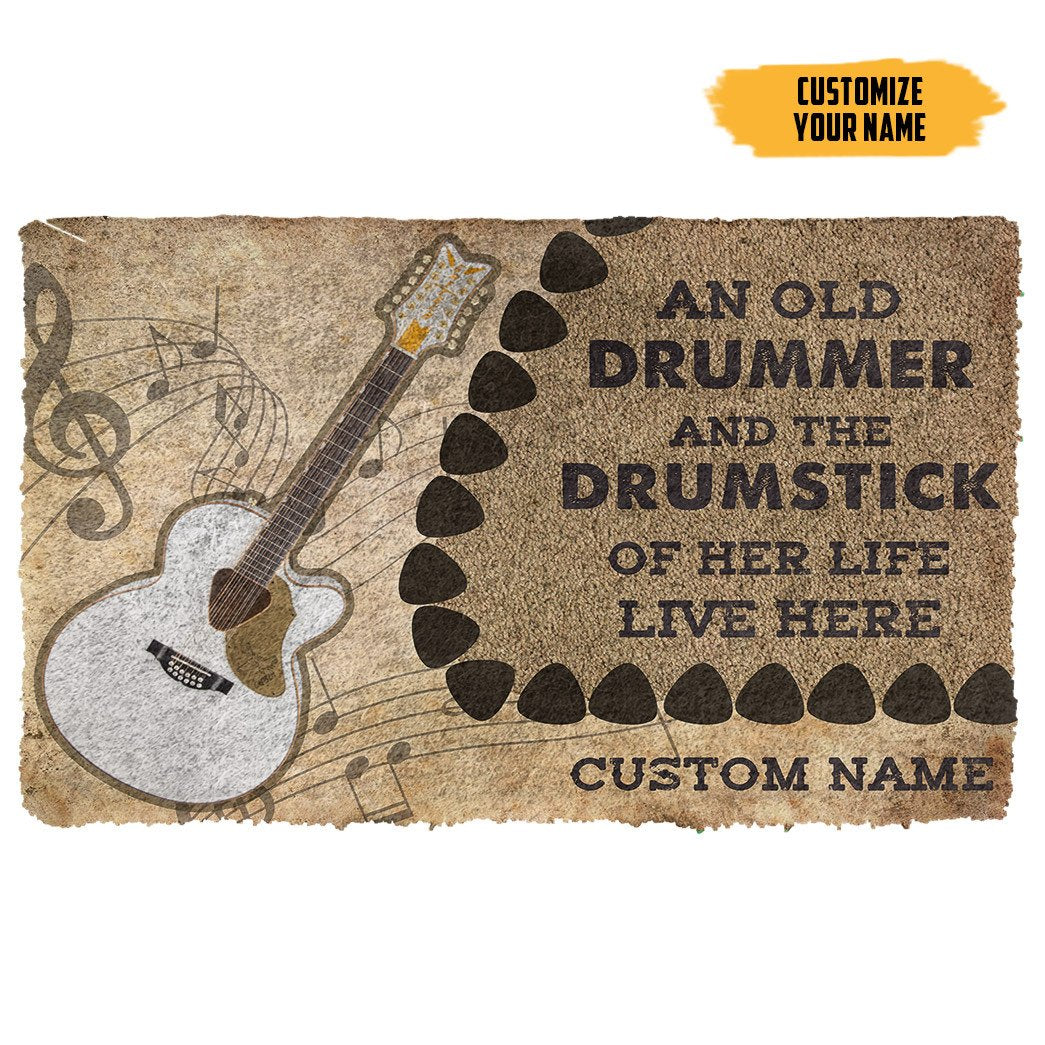 Gearhumans 3D Twelve-String Guitars An Old Guitarist Custom Doormat