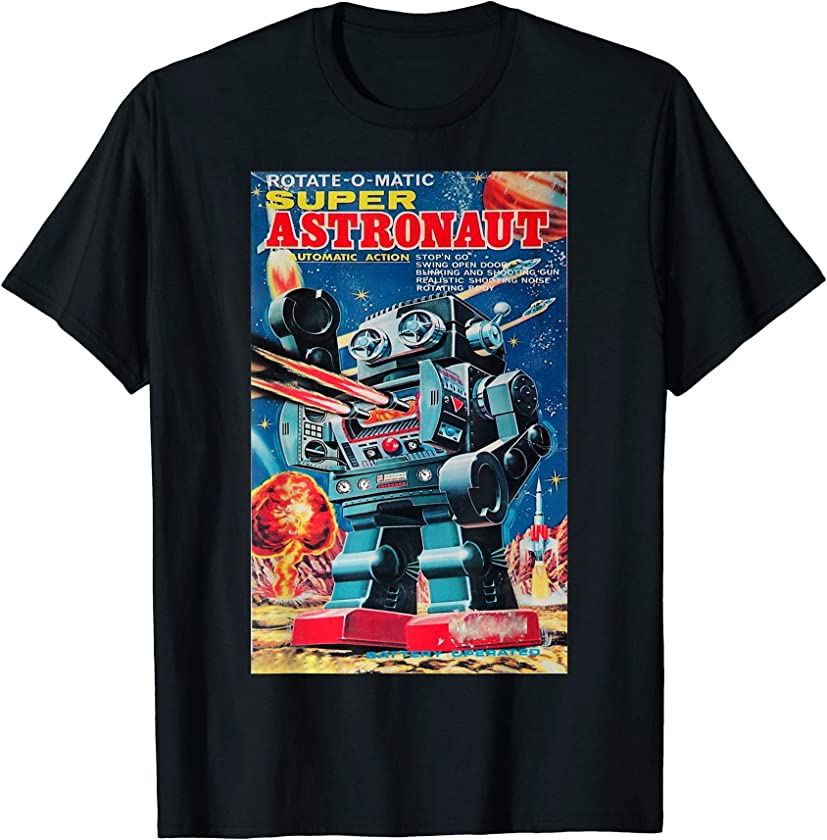 Vintage Graphic Super Astronaut Robot Retro Old Japanese Toy T-Shirt