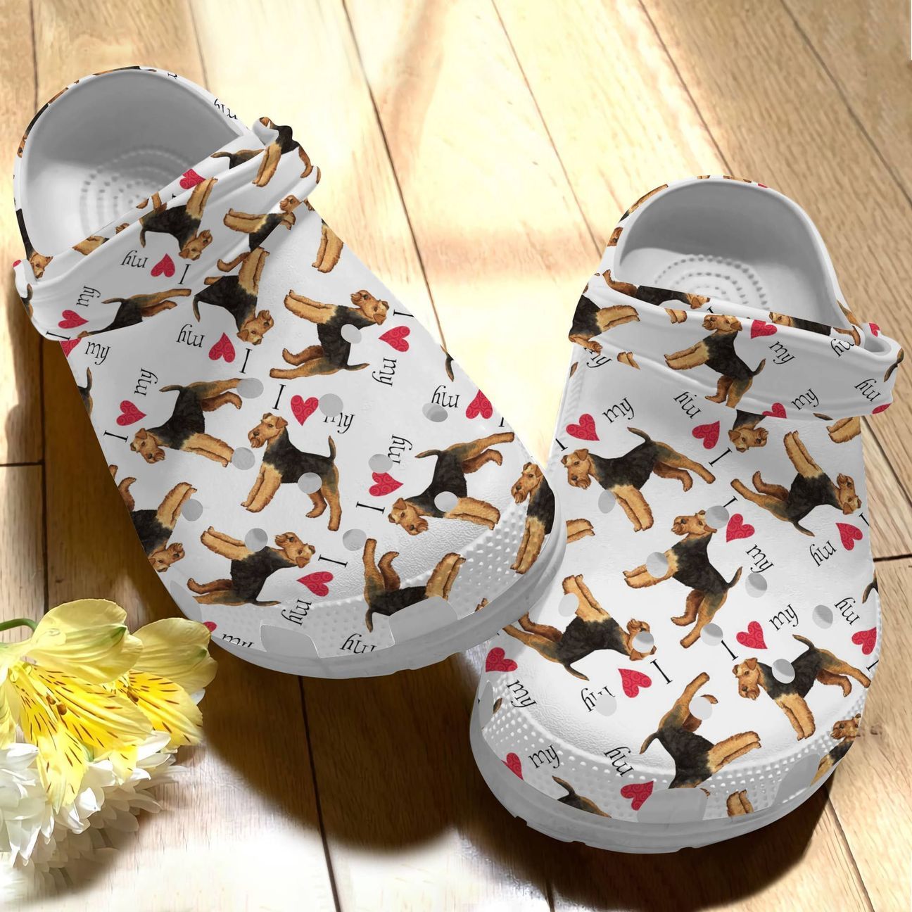 Dog Personalize Clog, Custom Name, Text, Fashion Style For Women, Men, Kid, Print 3D Welsh Terrier V1