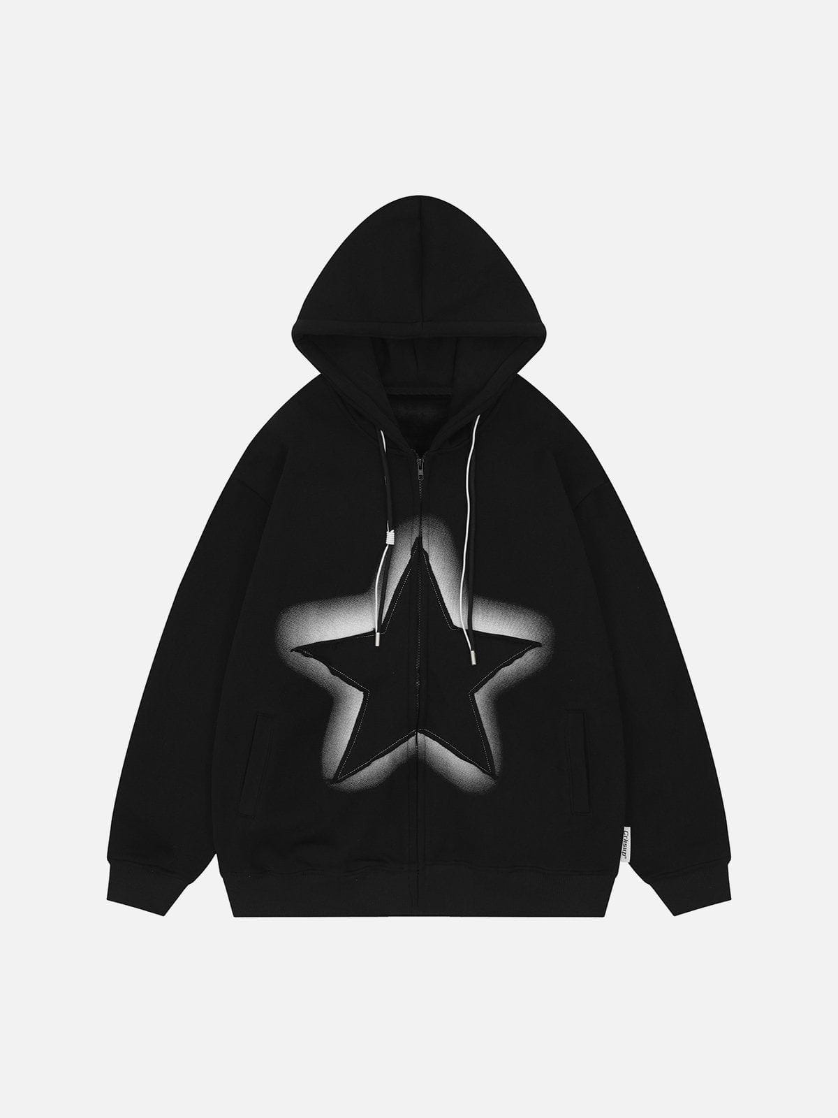 Talishko™ – Star Sharp Corners Zipper Hoodie