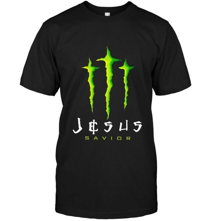 Monster Energy Jesus Savior Hoodie Sweater T-Shirt