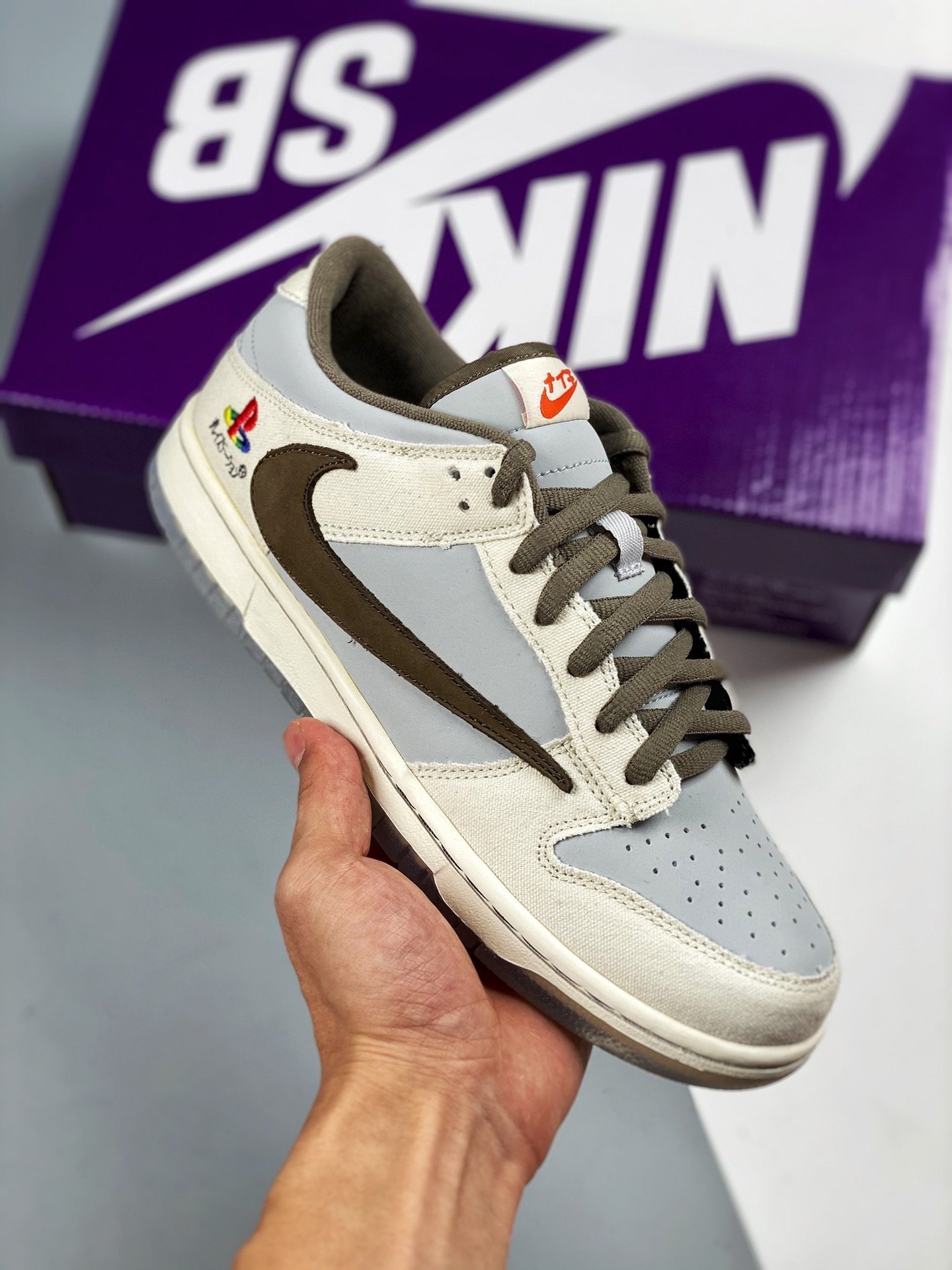 Travis Scott x PlayStation x Nike Dunk Low Grey 5338803