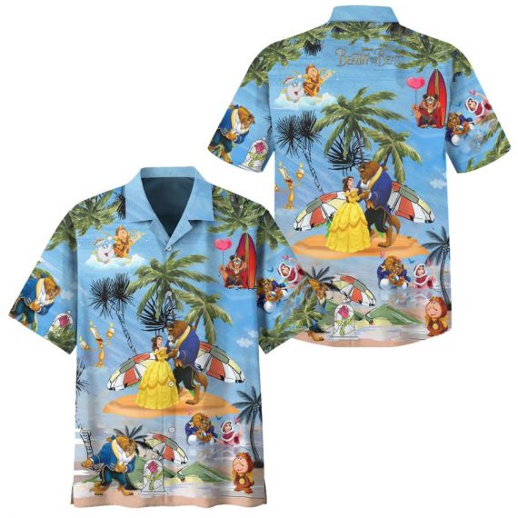 Beauty And The Beast Summer Hawaiian Shirt Chm