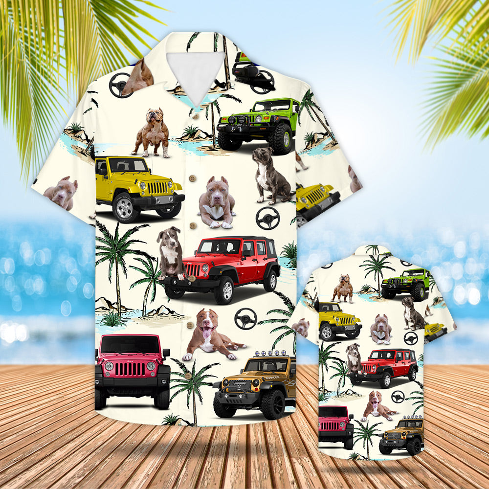 Jeep Pitbull Hawaii Shirt Gift For Trips And Pattern Trna Ha34660