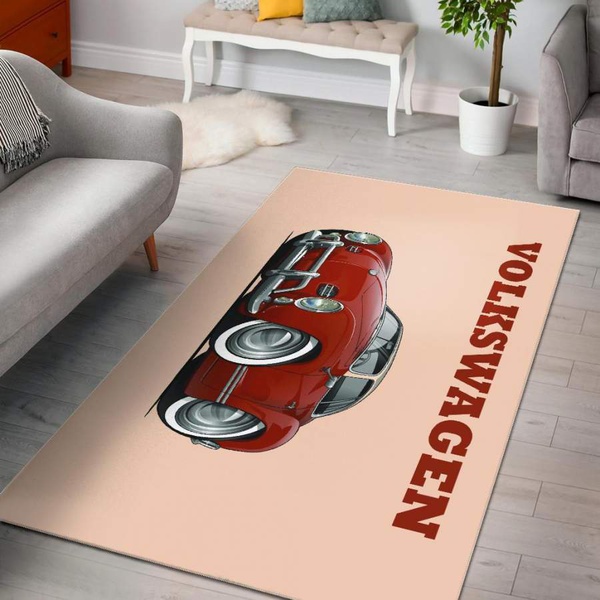 Volkswagen Car Art Area Rug