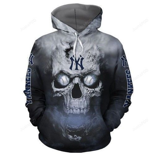 New York Yankees Baseball Skull Hoodie & Zip Hoodie