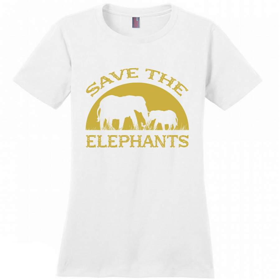 Save The Elephants – District Made Women Shirt