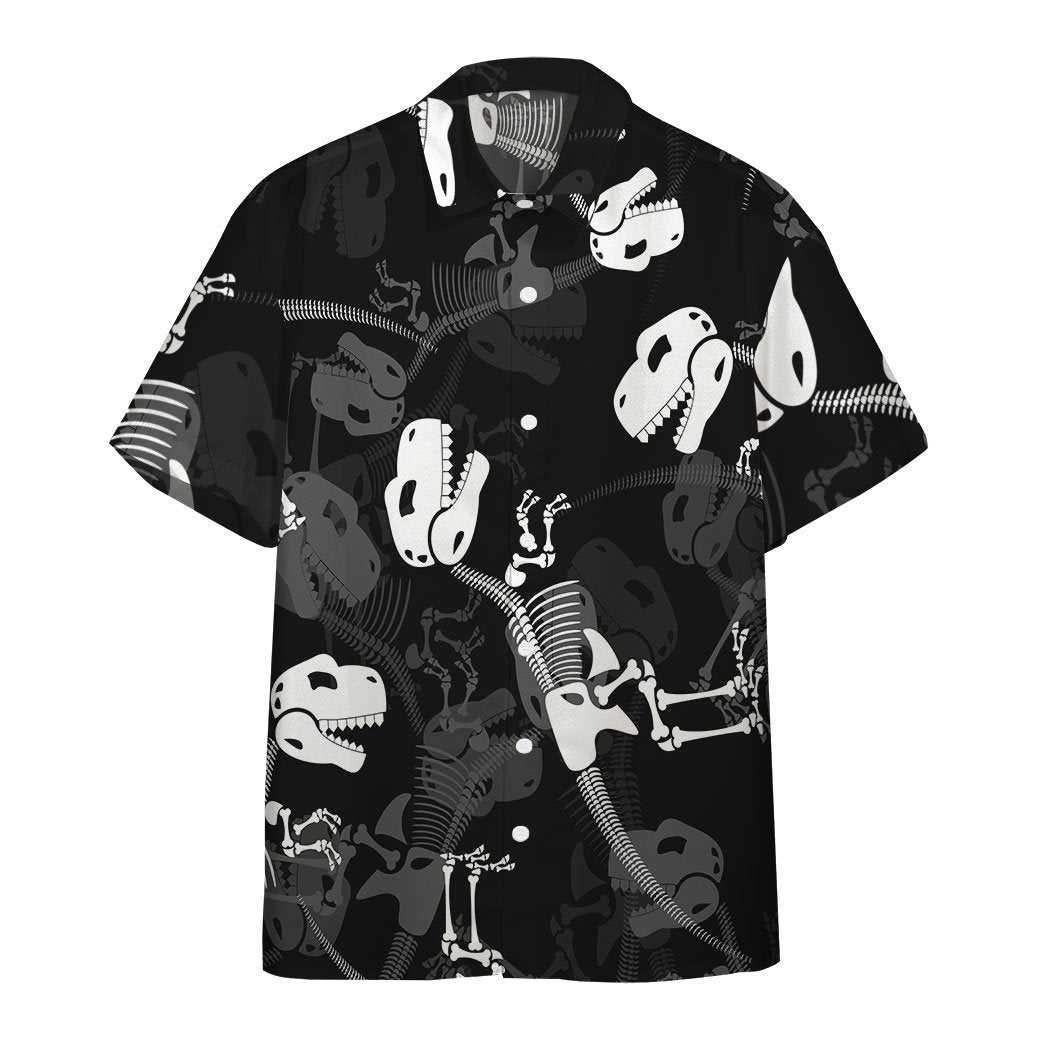 3D Jurassic Dinosaur Bones Hawaiian Shirt | For Men & Women | Hl1275