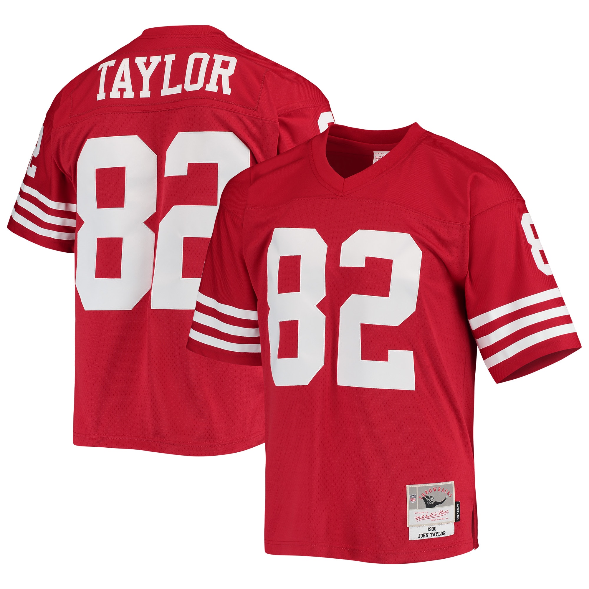 John Taylor San Francisco 49ers Mitchell & Ness Legacy Replica Jersey – Scarlet