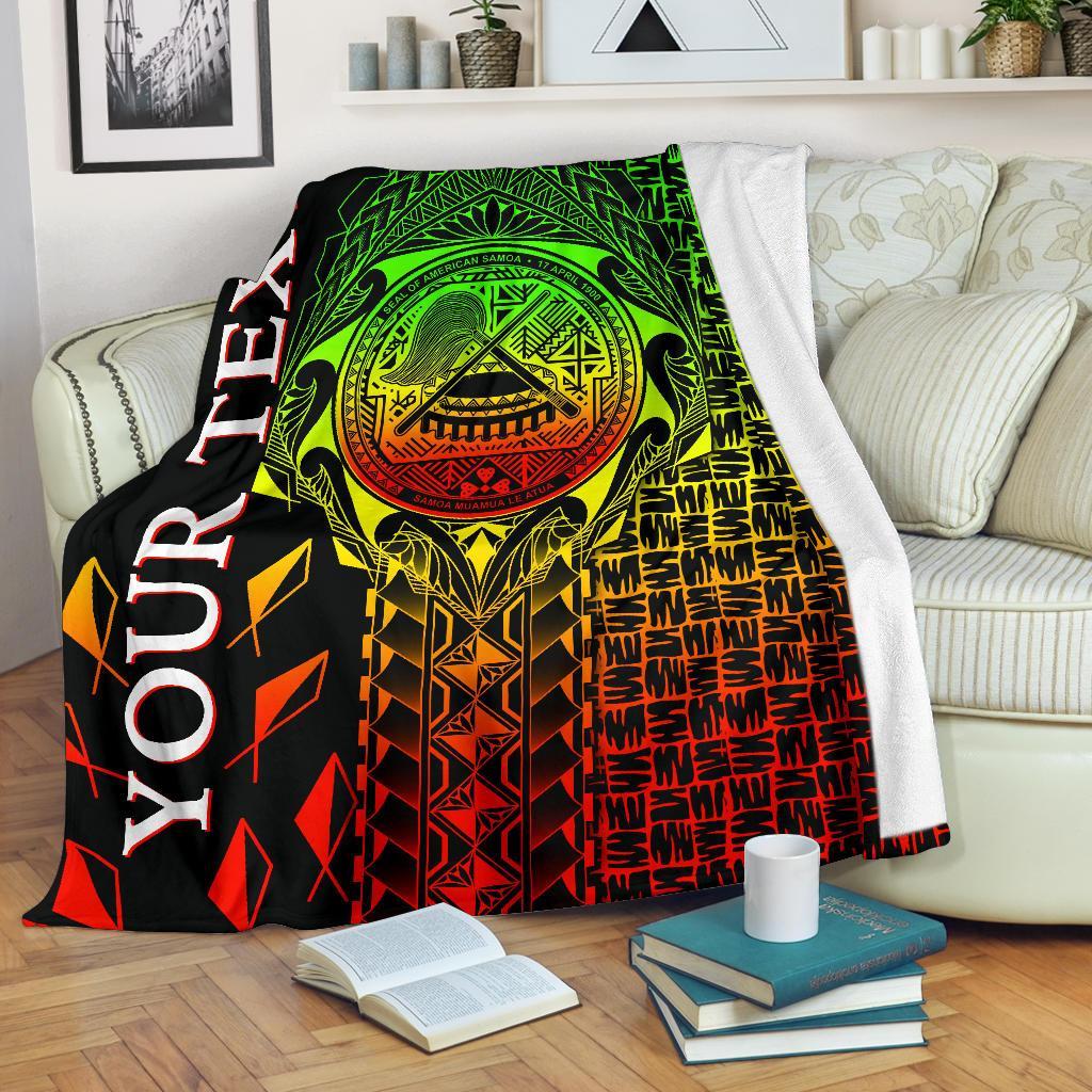 American Samoa Custom Personalised  Premium Blanket – As Seal Rocket Style (Reggae)