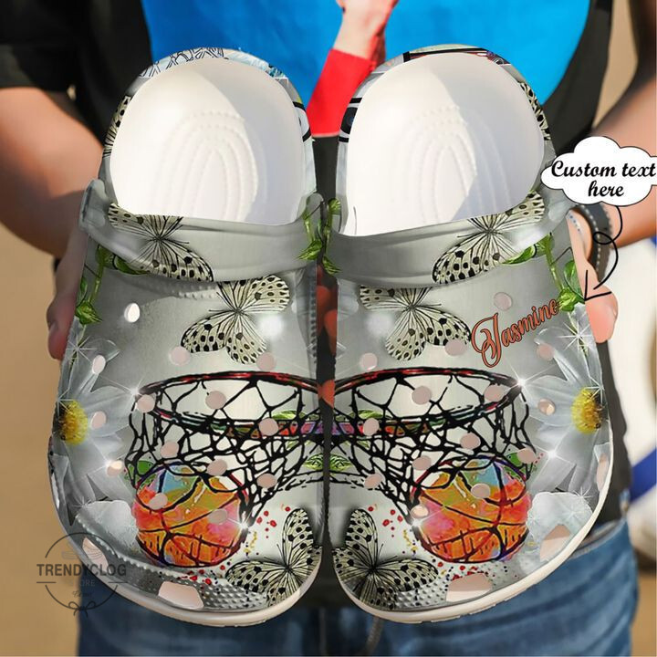 Basketball Basketball Personalized Daisy Clog Shoes