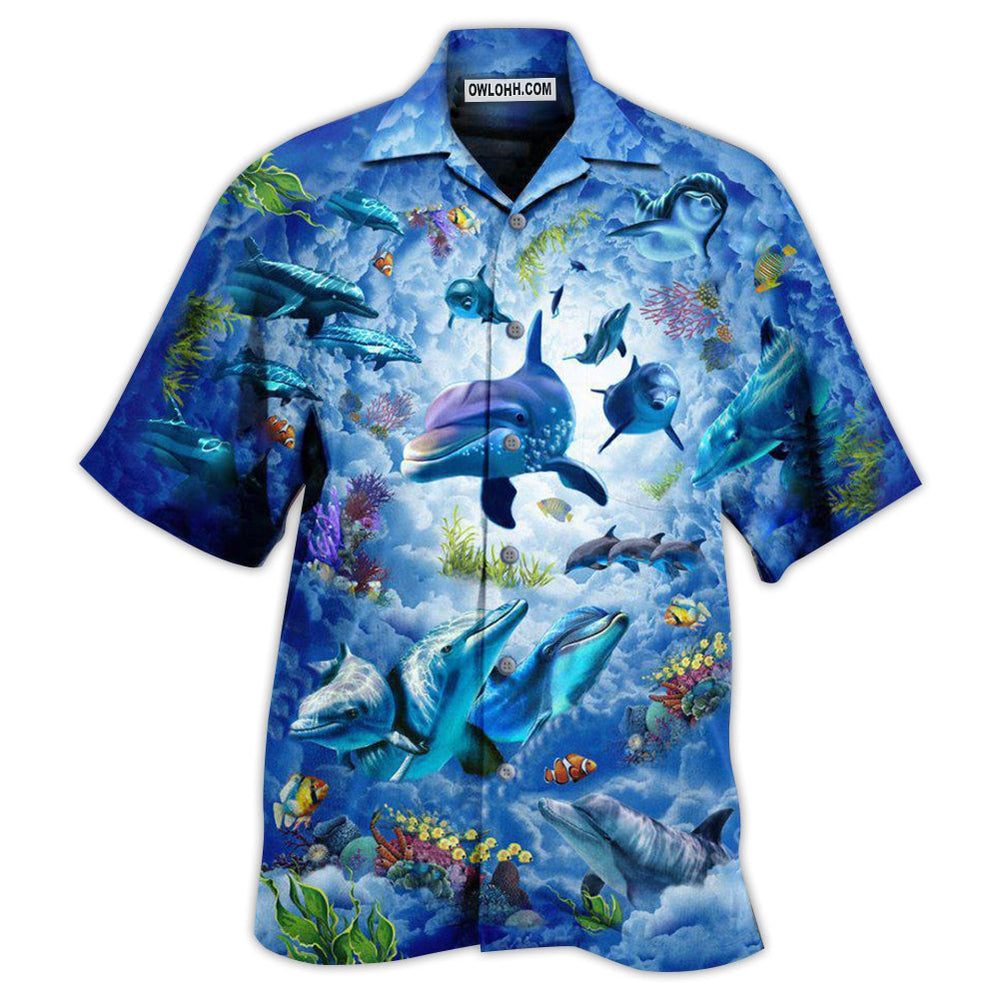 Dolphin My Lovely Animal Is A Dolphin – Hawaiian Shirt  – Owl Ohh