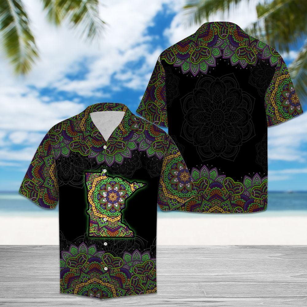 Beautiful Minnesota Aloha Hawaiian Shirt Colorful Short Sleeve Summer Beach Casual Shirt For Men And Women