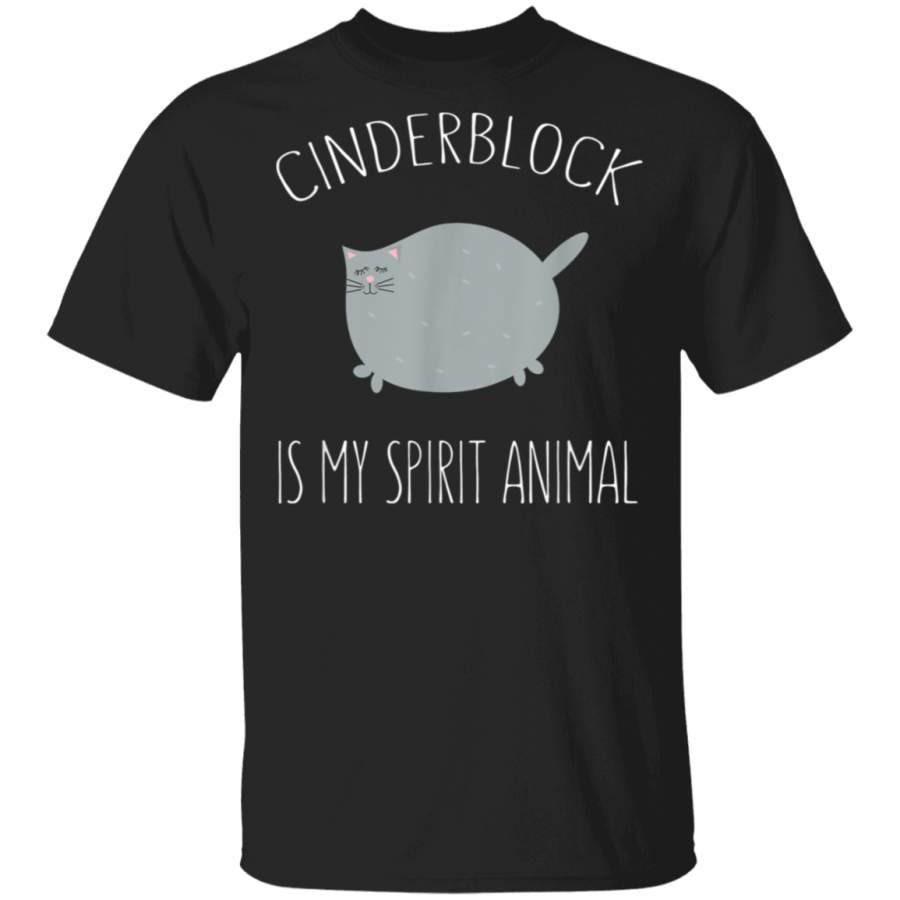 Cinderblock Cat is my Spirit Animal Exercise Motivation T Shirt By Vevotee Store Hoodie Shirt