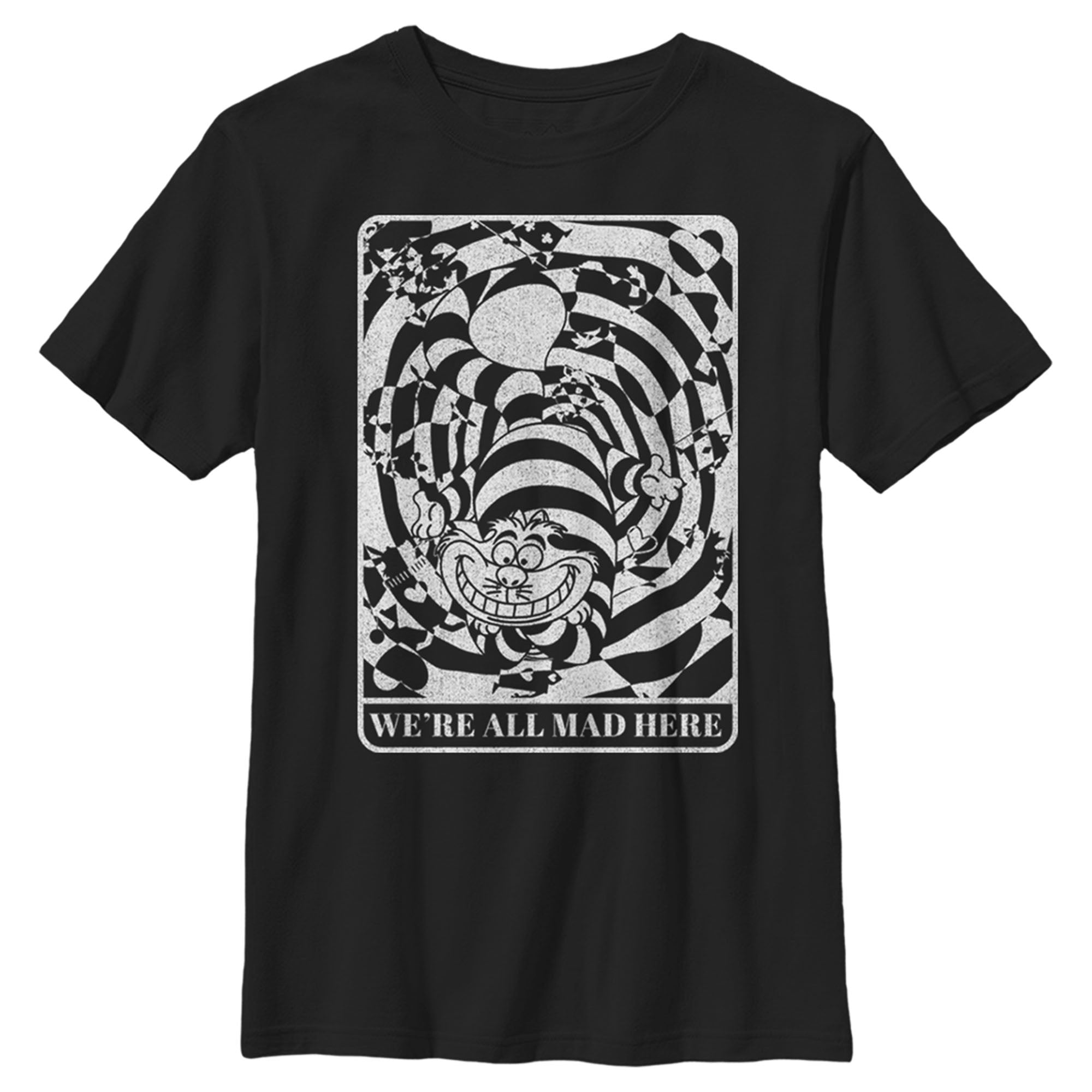 Boy’S Alice In Wonderland Cheshire Cat We’Re All Mad Here T-Shirt