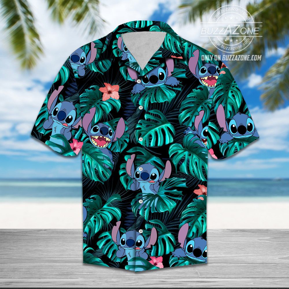 Stitch Tropical Hawaiian Shirt Cc Ha6581