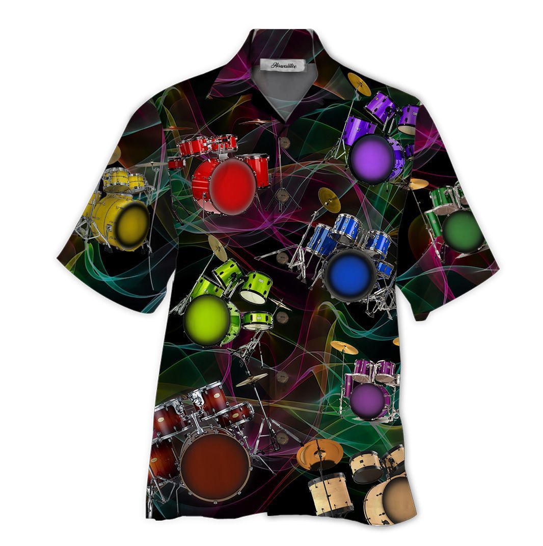 Drum Black Awesome Design Unisex Hawaii Shirt For Men And Women Ha64996