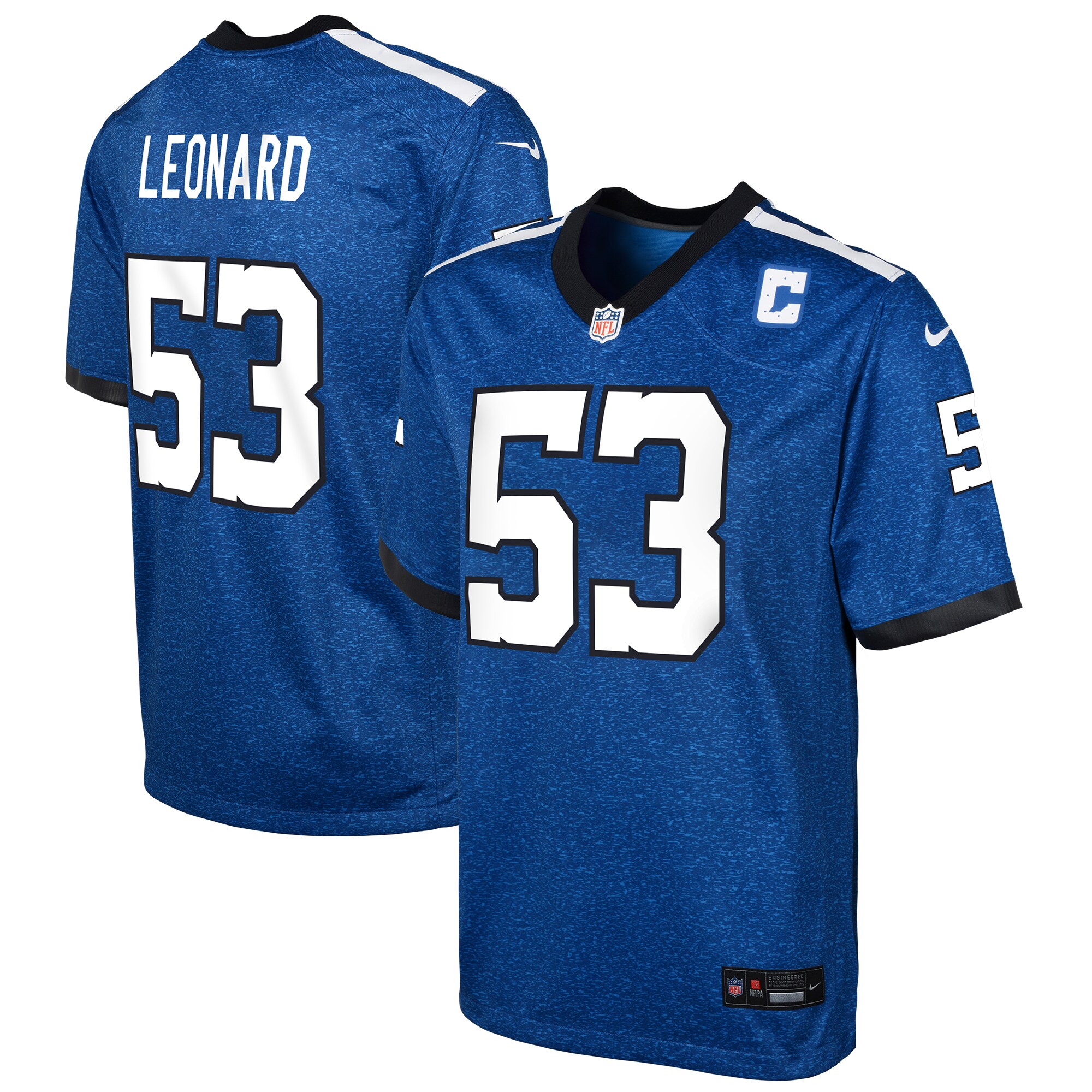 Youth Indianapolis Colts Shaquille Leonard Blue Game Jersey