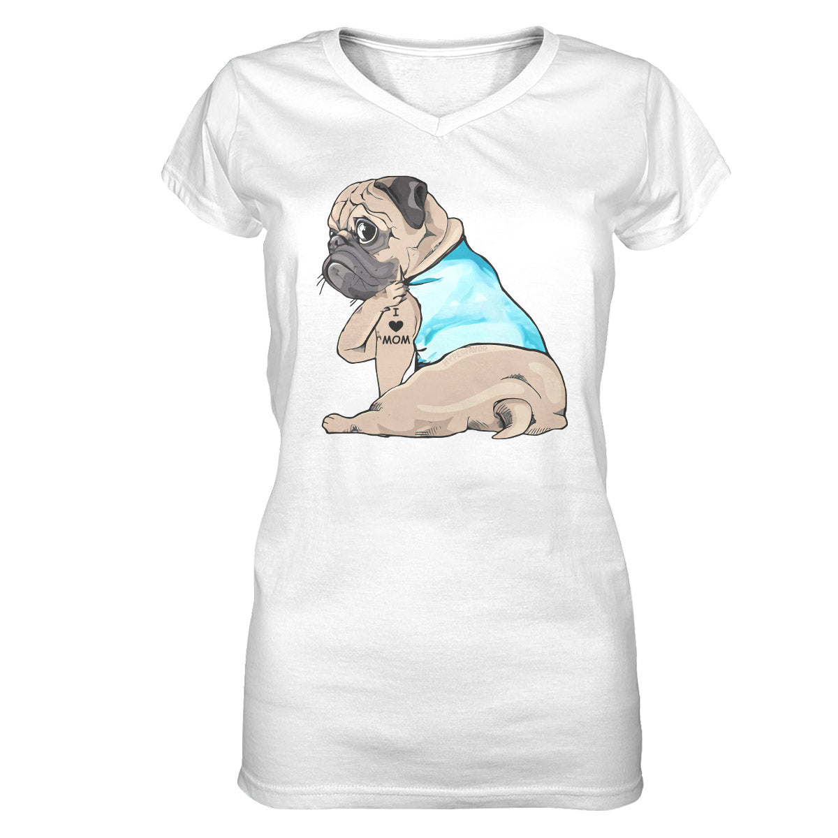 Pug Lovers Shirt 15 Ez01 1009 Women V-Neck T-Shirt