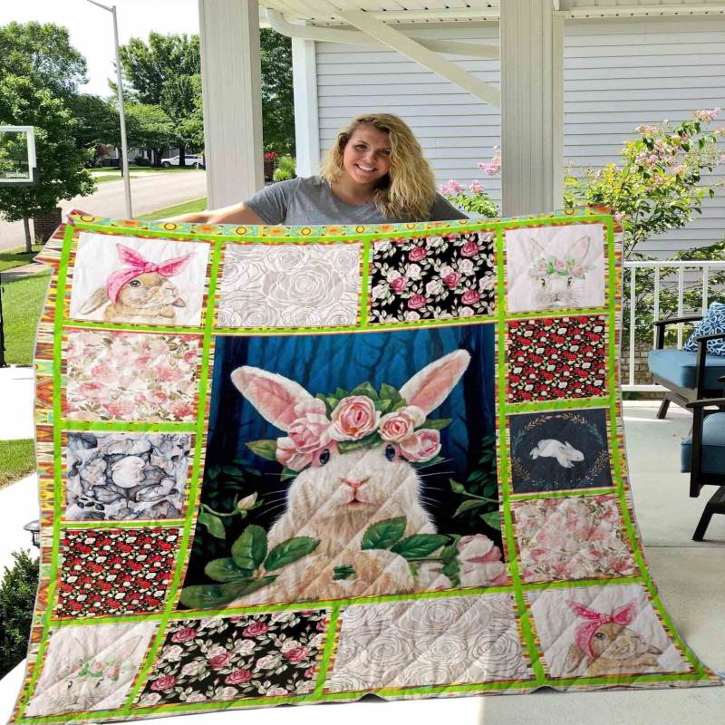 Rabbit Rabbit Rose Awesome LKI93 Quilt