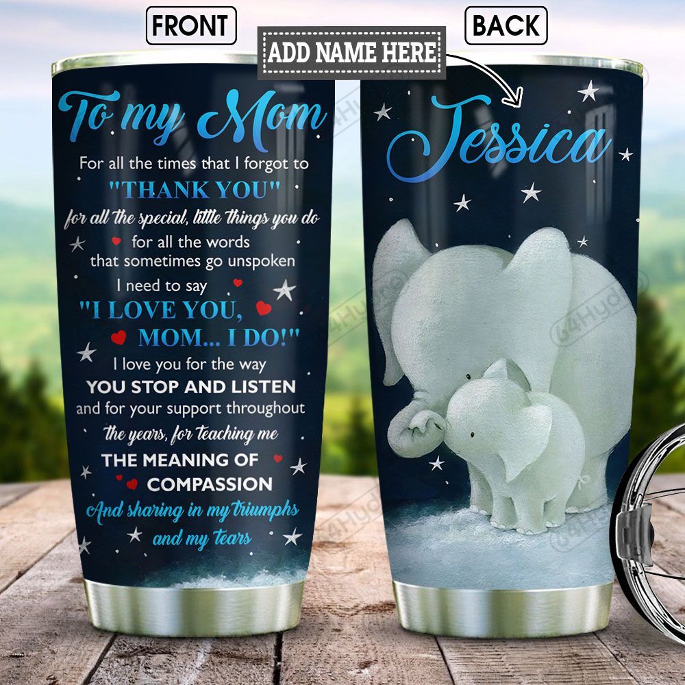 Personalized Elephant Daughter To Mom BGZ0901017Z Stainless Steel Tumbler