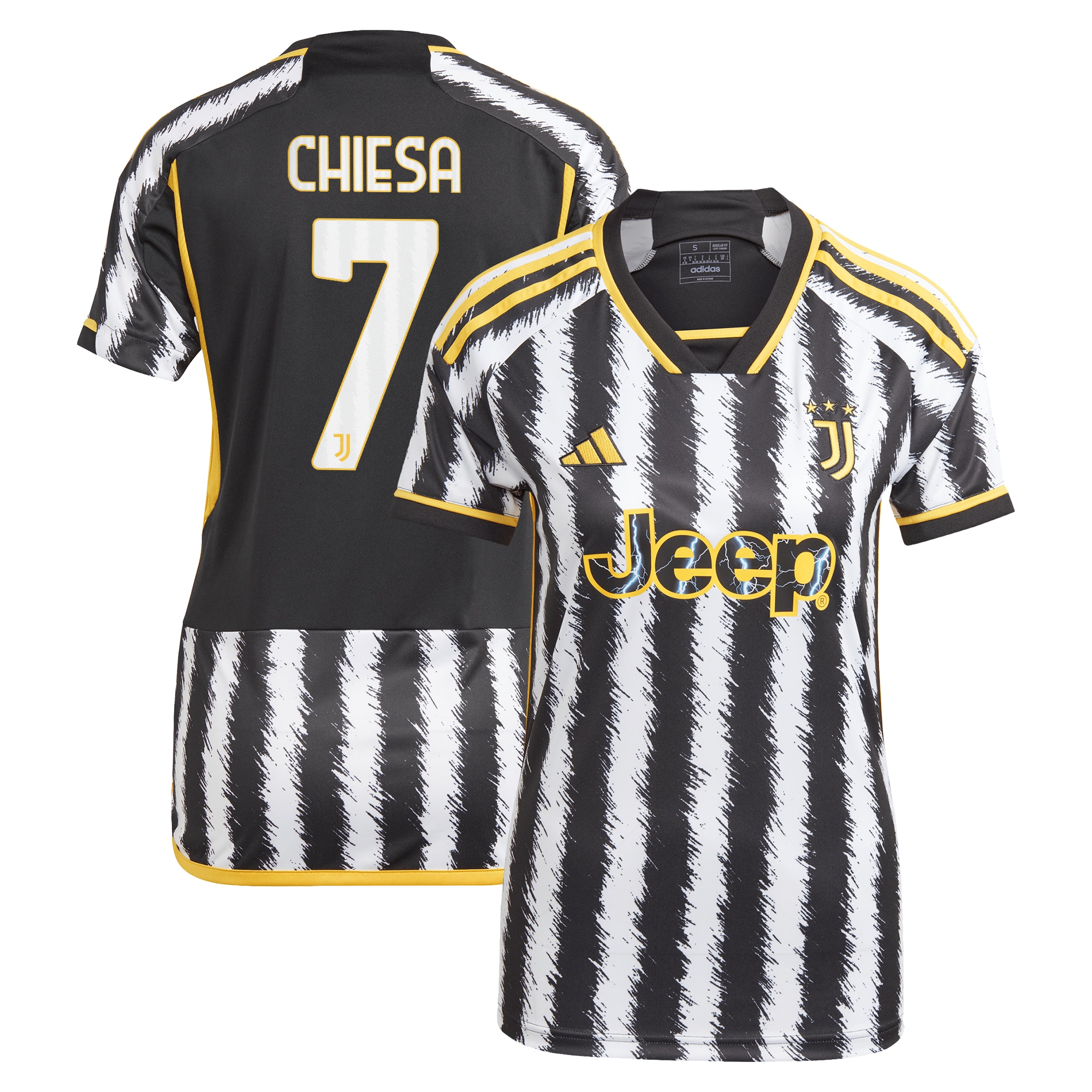 Federico Chiesa Juventus Women's 2023/24 Home Replica Player Jersey – Black