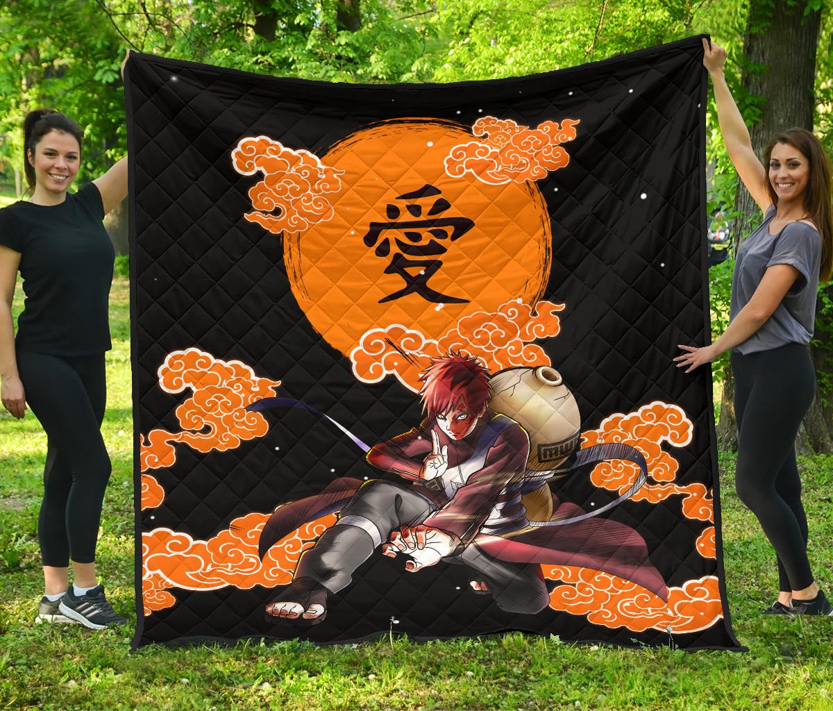 Gaara Naruto Premium Quilt Blanket Anime Car Accessories Custom For Fans Na021805