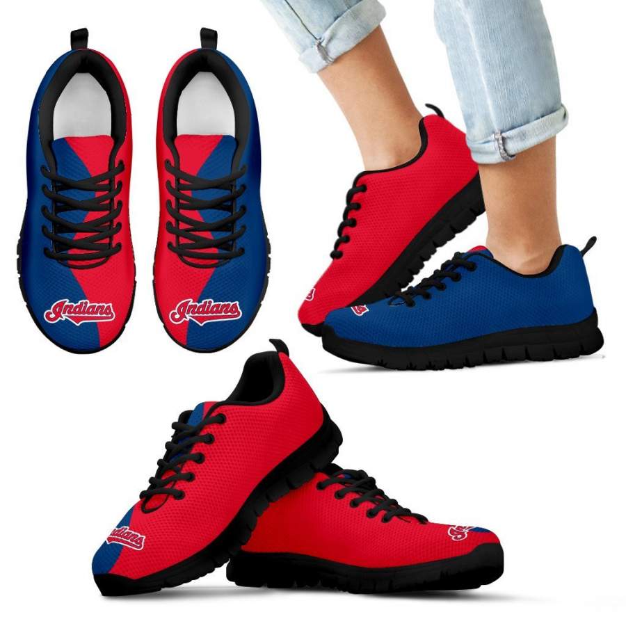 Two Colors Trending Lovely Cleveland Indians Sneakers