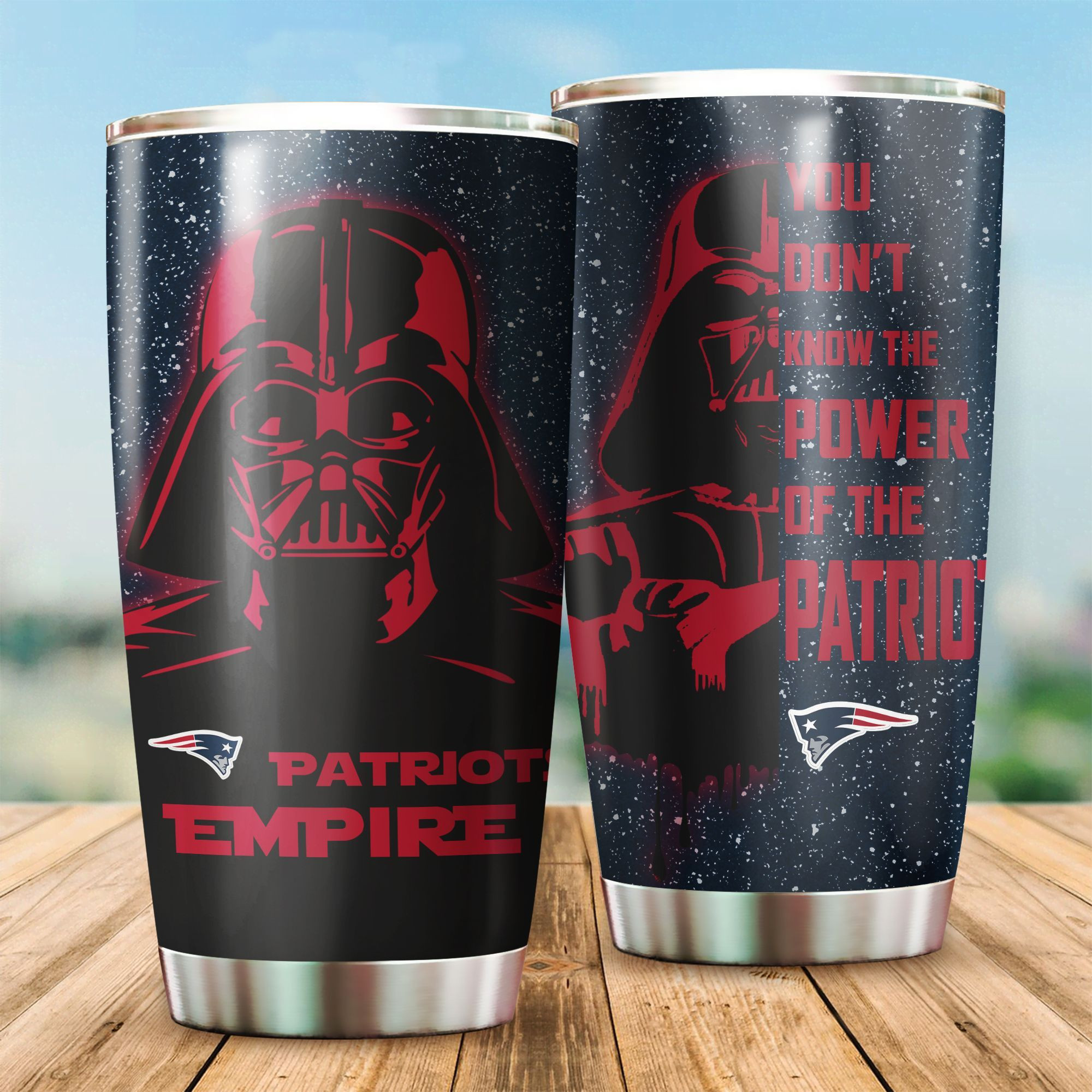 New England Patriots Stars Wars All Over Print 3D Tumbler