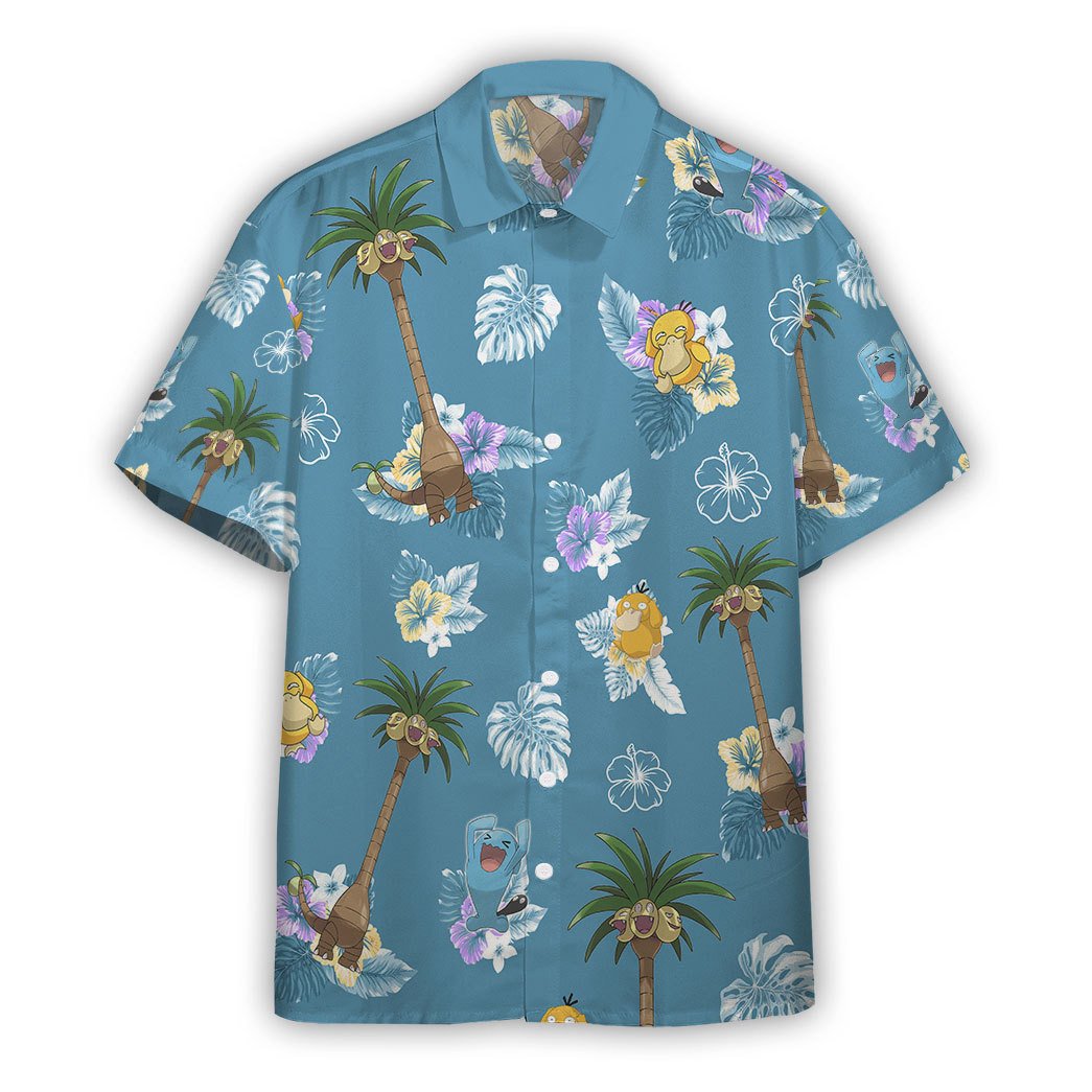 Gearhumans Tropical Alolan Exeggutor Pkm X Hawaiian Custom Shirt Ha55507