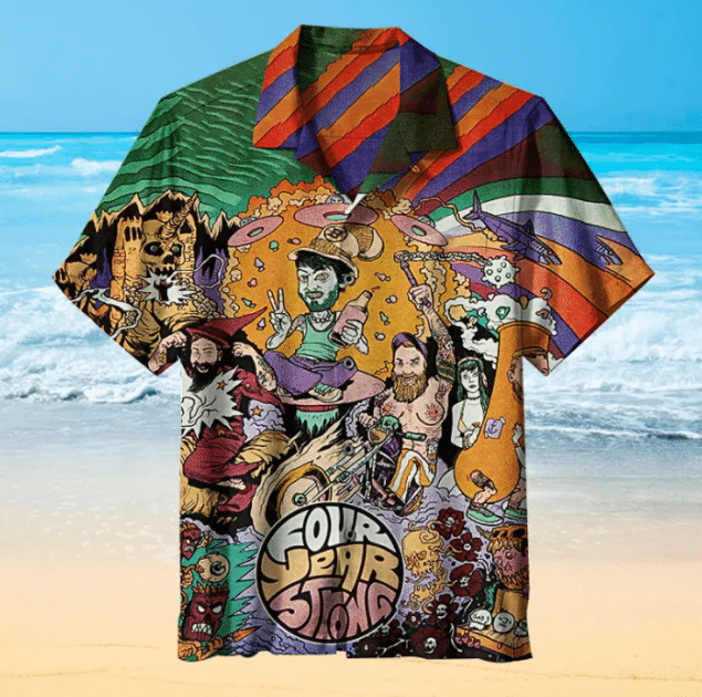 Four Year Strong For Man And Woman Print Short Sleeve Hawaii Shirt Ha12052