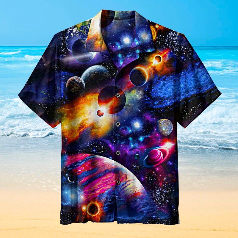 Stunning Universe Milky Way Hawaii Shirt Unisex Adult Ha37243