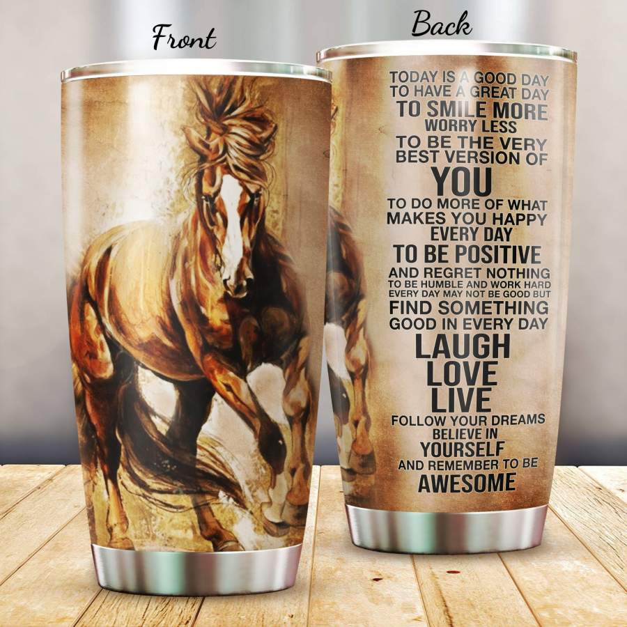 Awesome Horse Insulated Stainless Steel Tumbler Cup