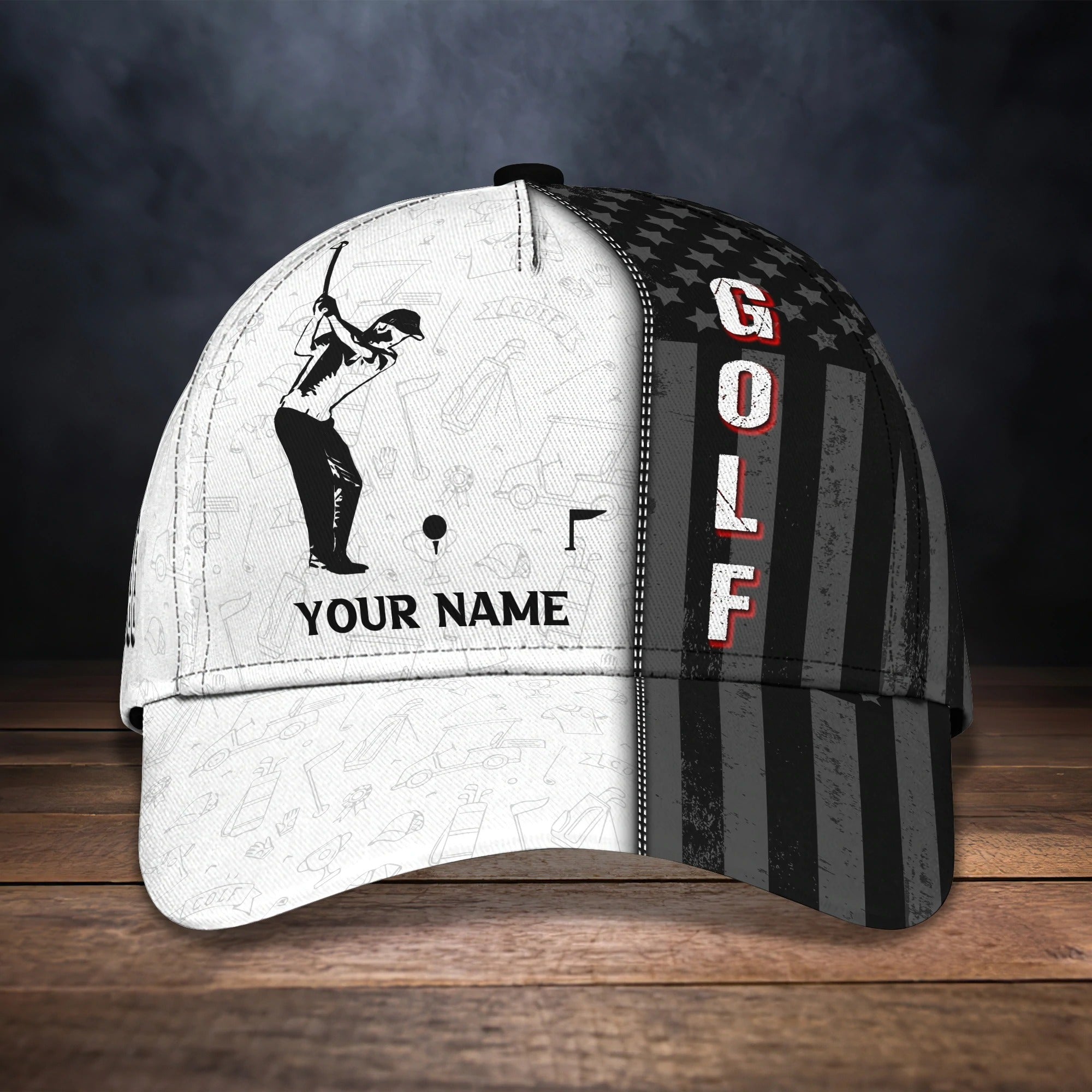 Custom Cap For Golf Lover, Baseball Cap Hat For Golf Men, Present To Golfer