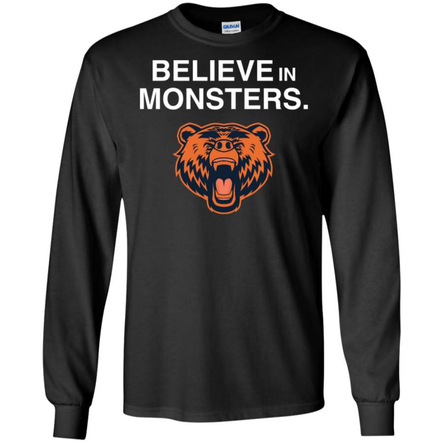 AGR Believe in monsters Chicago Bears Long T-shirt