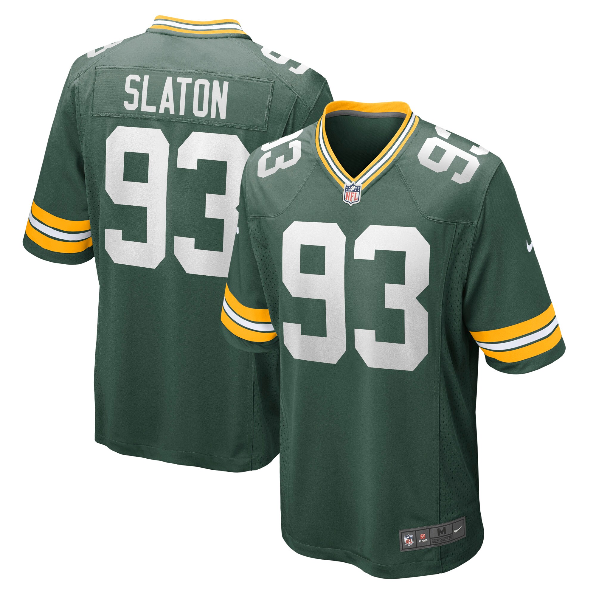 T.J. Slaton Green Bay Packers Game Jersey – Green