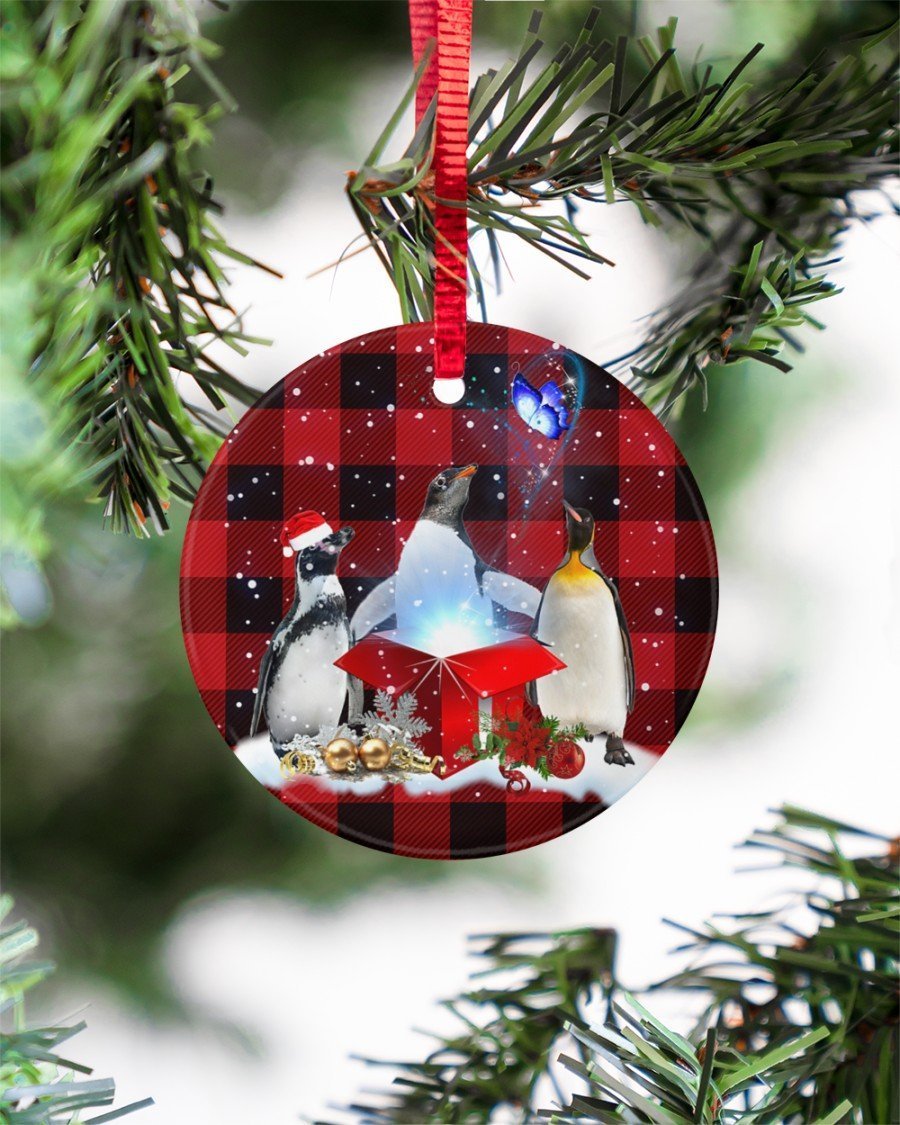 Penguins Magic Gift Ornament Circle Ornament Christmas Ornament Christmas Gift Ideas